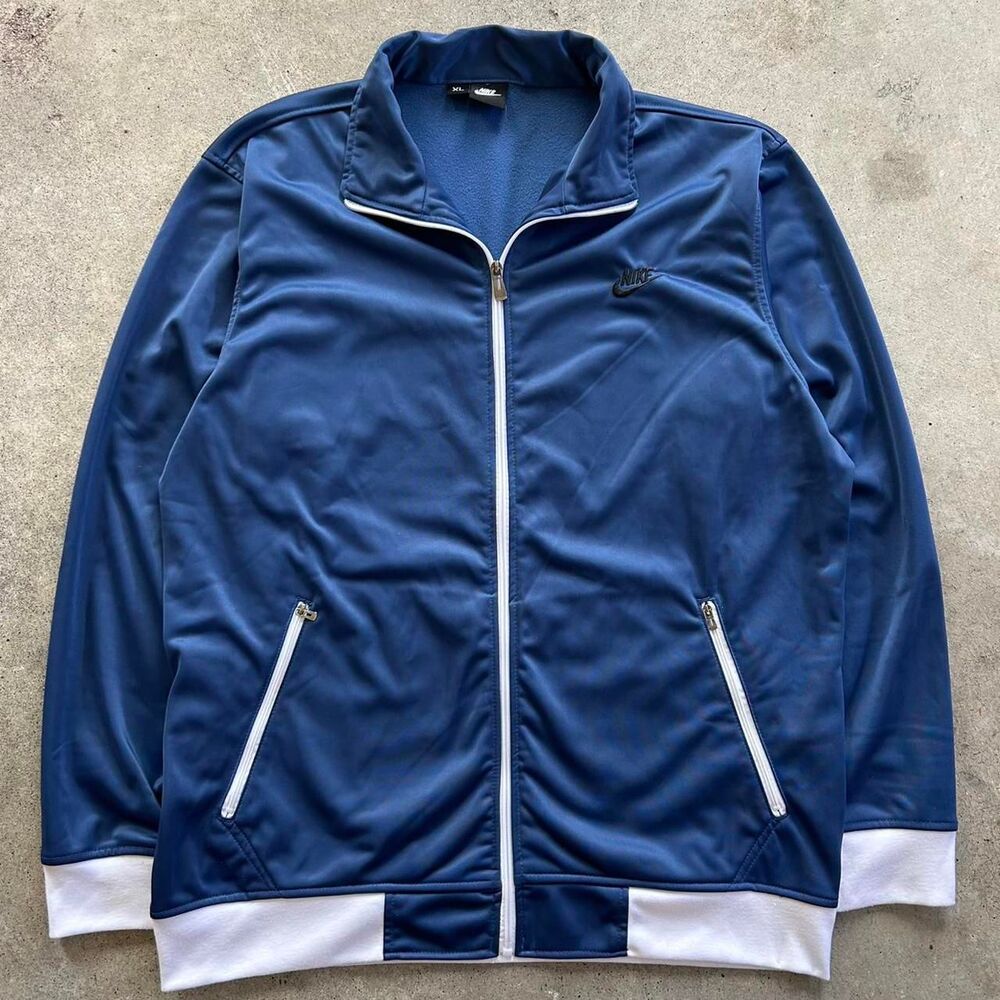 Nike Men's Blue and Navy Jacket